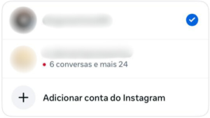 Trocando de conta para ver stories anonimamente com Finsta.