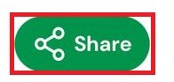 Botão oval verde com o ícone de rede e a palavra "Share" escrita em branco.