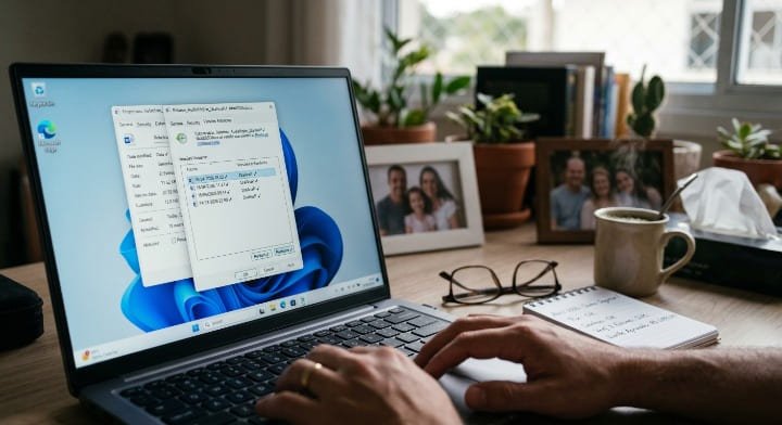Tela do Windows mostrando aba de Versões Anteriores para recuperar arquivos apagados